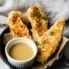 Paleo Chicken Tenders next to dipping sauce