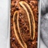 healthy banana bread in a loaf pan