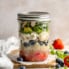 chicken berry salad in a jar