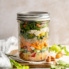 Thai-inspired chicken salad in a jar