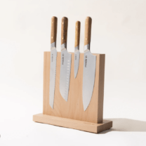 four knives on a knife block